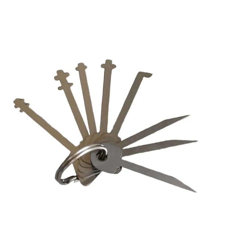 Master Keys Skeleton Lock Hook Ward Pick Set Keychain Tools for Door Lock Opening - Master Key to Open All Doors