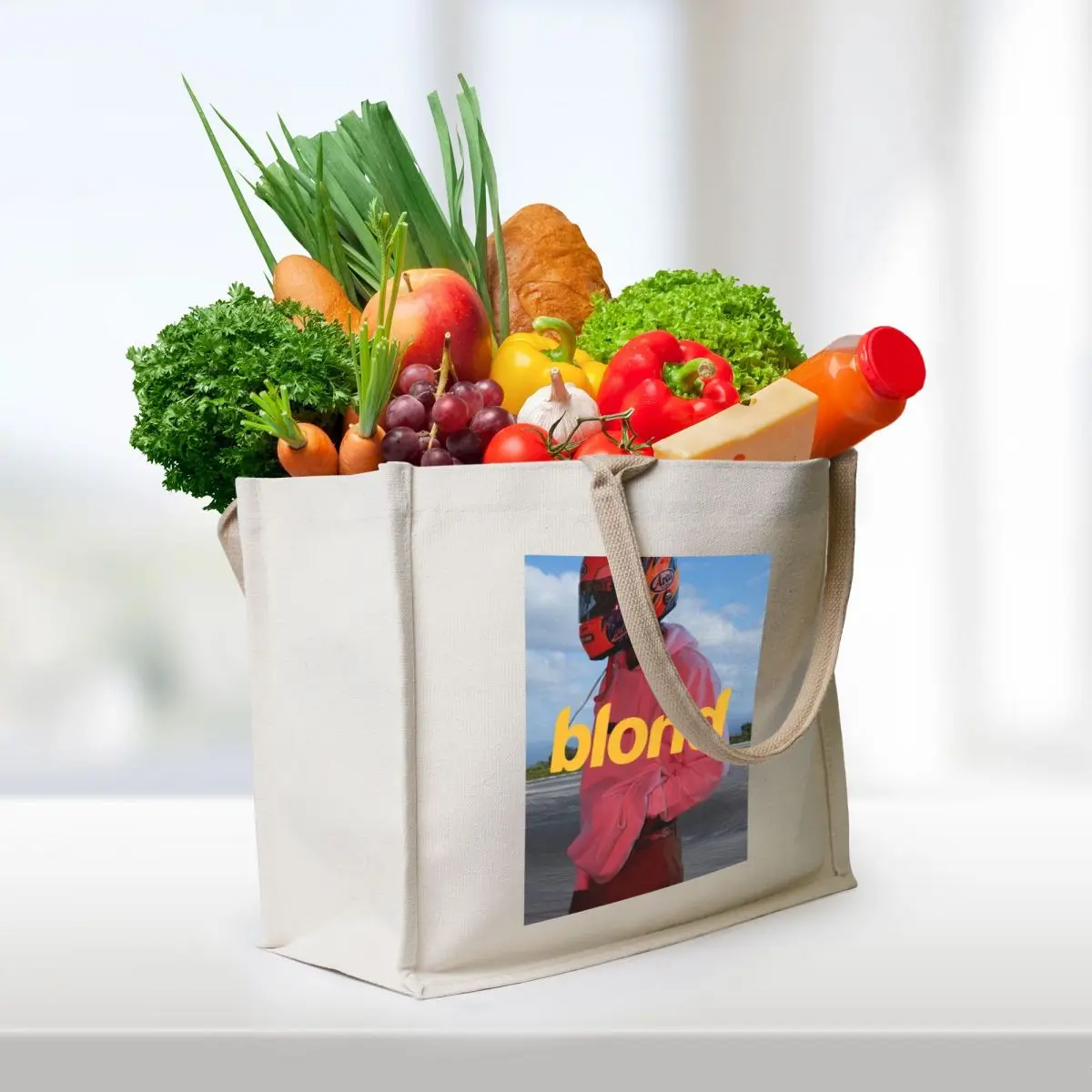 Frank Ocean Poster, Art Print, Etc. - Blonde Aesthetic Tote Bag tote bag men's tote bag woman for beach female
