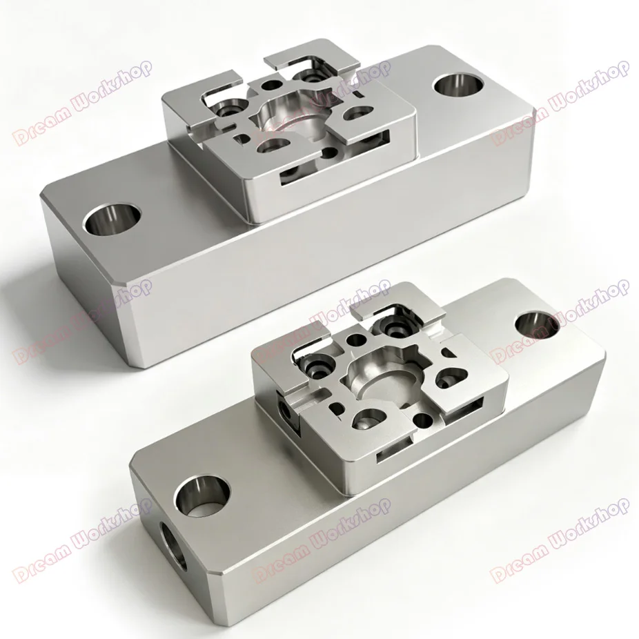 3R brass Stainless Steel fixture U-shaped Groove Square Flat  EDM Spark Machine Electrode Chuck Clamping Seat Copper Male Base