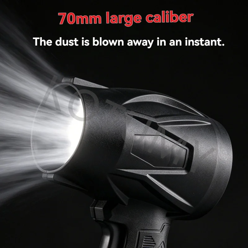 21V Brushless Electric Handheld Leaf Blower 30000RPM Turbo Jet Fan Dust Blowing Power Tool for Garden Care
