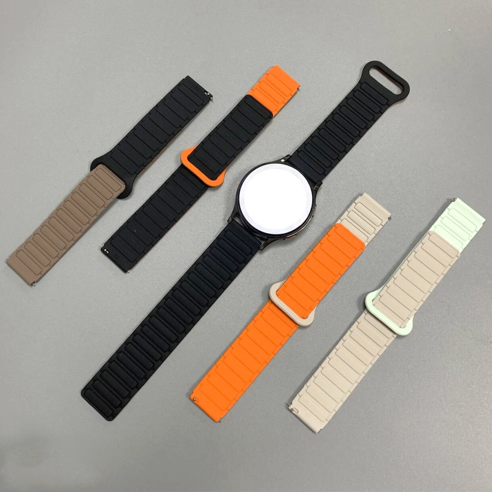 22mm 20mm Magnetic Band For Garmin Forerunner 570 47mm 42mm 265 255 M Venu 3 2 Sq Silicone Loop Strap For vívoactive 6 5 Correa