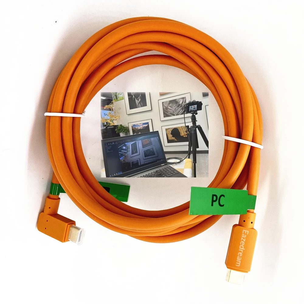 3m USB 3.0 / Type-C to TypeC Live Streaming Tethered Cable for Nikon Z6III ZF Z7II Z7 Z6II Z6 Z5 Z50 Z30 Z9 Z8 ZFC D780 MC-N10