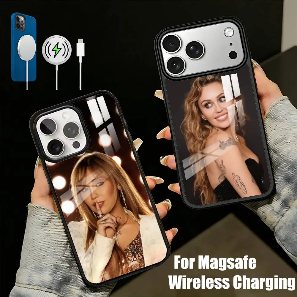 M-Miley Cyrus-S Country Pop Phone Case For iPhone17,16,15,14,13 Plus,Pro Max Magnetic For Magsafe Wireless Charging