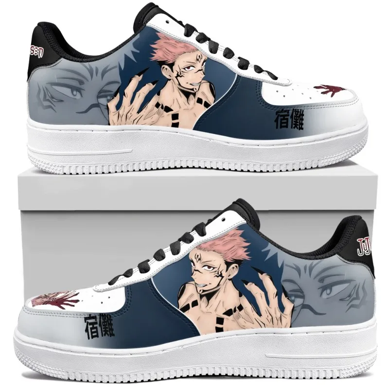 أحذية رياضية Jujutsu Kaisen Gojo Anime لكرة السلة للجنسين، أحذية كاجوال مخصصة عالية الجودة هدية عيد ميلاد #5