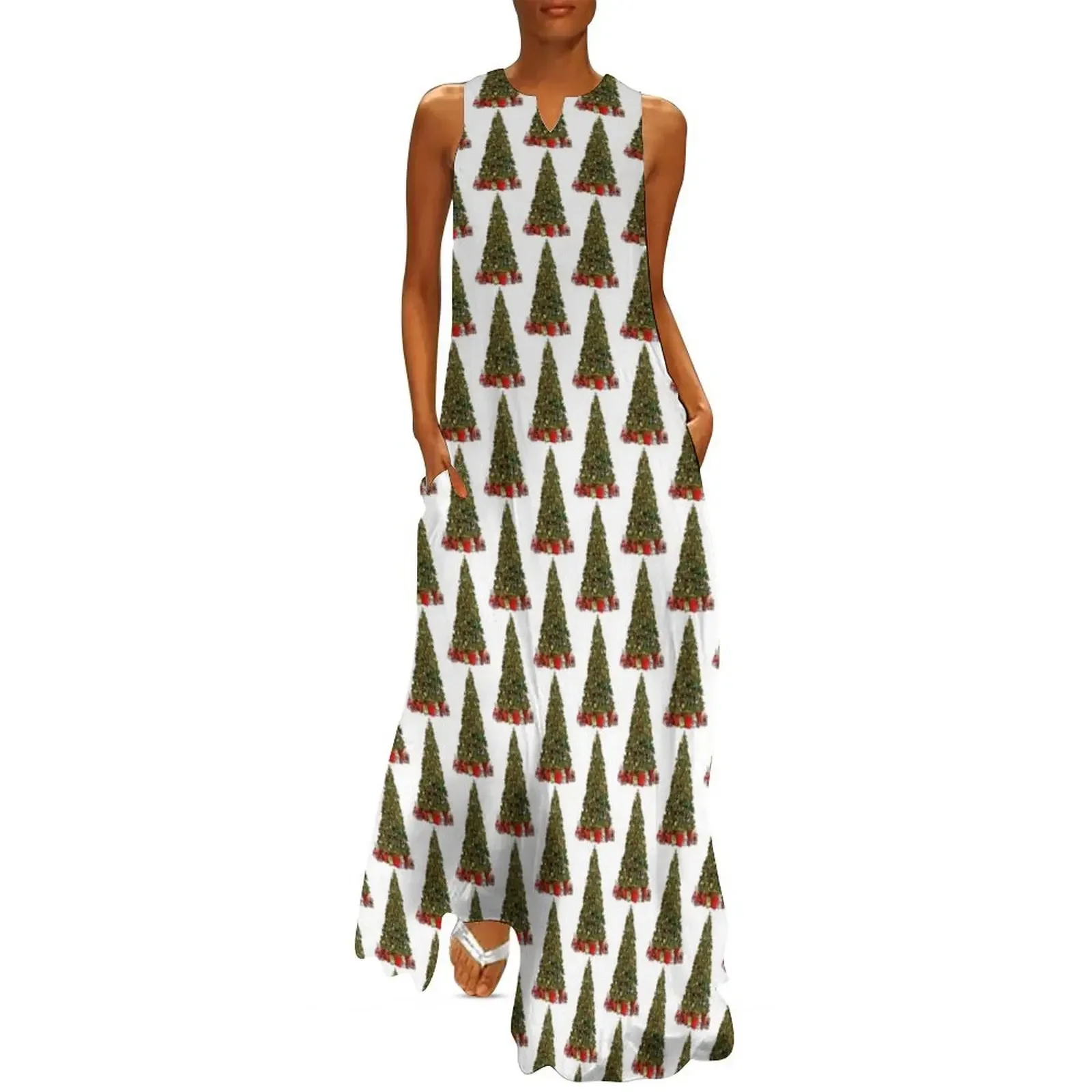 

Oh Christmas Tree Long Dress Dress woman women's clothing trend 2025 dress women elegant luxury Womens dresses