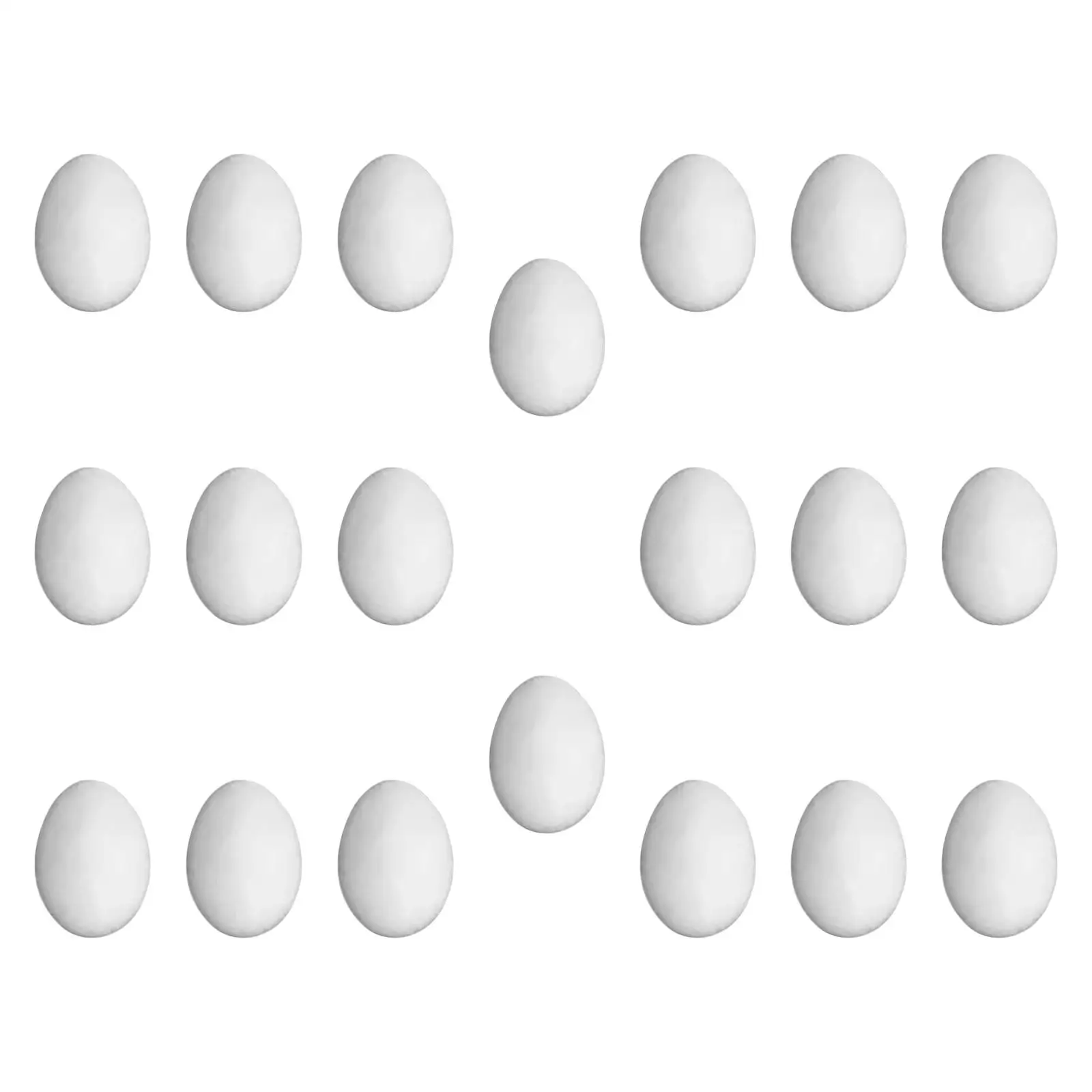 Solid PP Simulation Pigeon Eggs Set Realistic White Fake Eggs Accessory for Pigeon Breeding Setup
