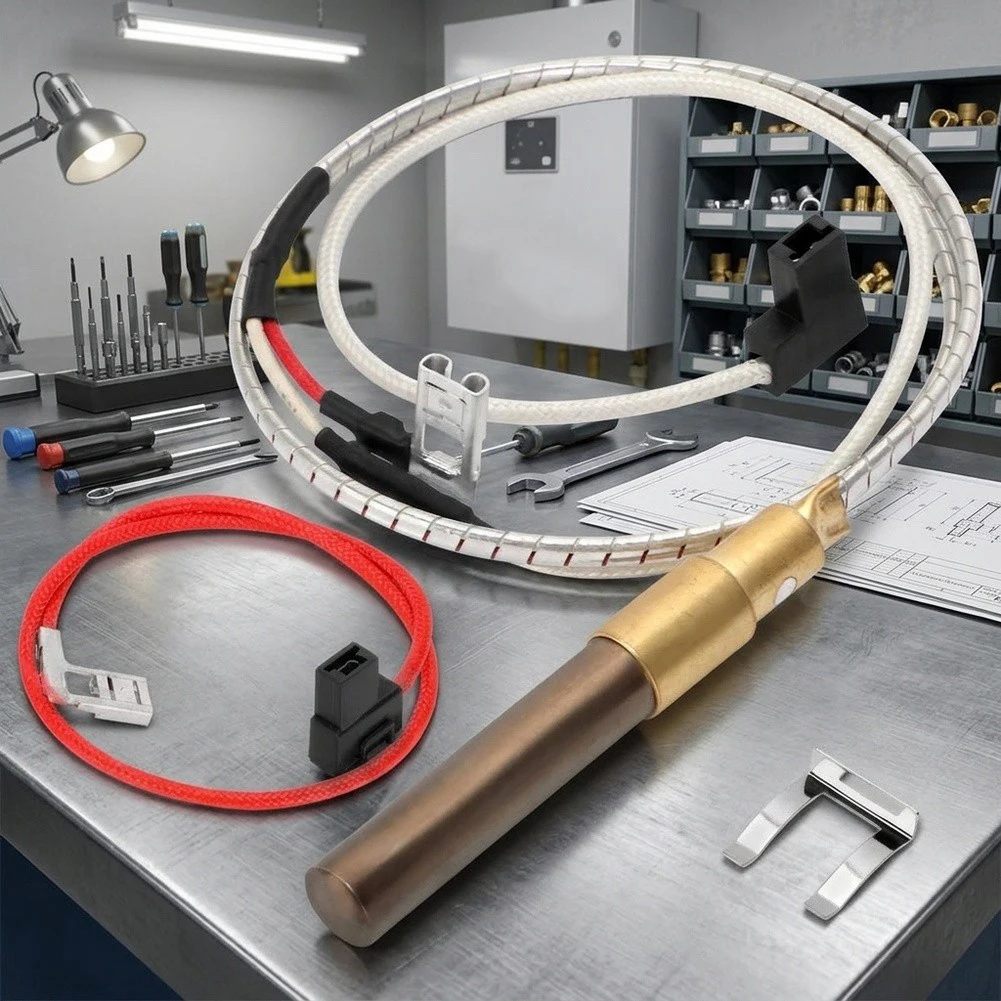 100112328 750mV Thermopile Assembly For Gas Water Heater, 21 Inch Replacement Part For Consistent Gas Flow