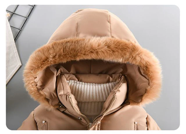 Autumn Winter Girls Jacket Keep Warm Hooded Windproof Outerwear Birthday Christmas Girls Coat 4 5 6 7 8 9 10 Years Kids Clothes