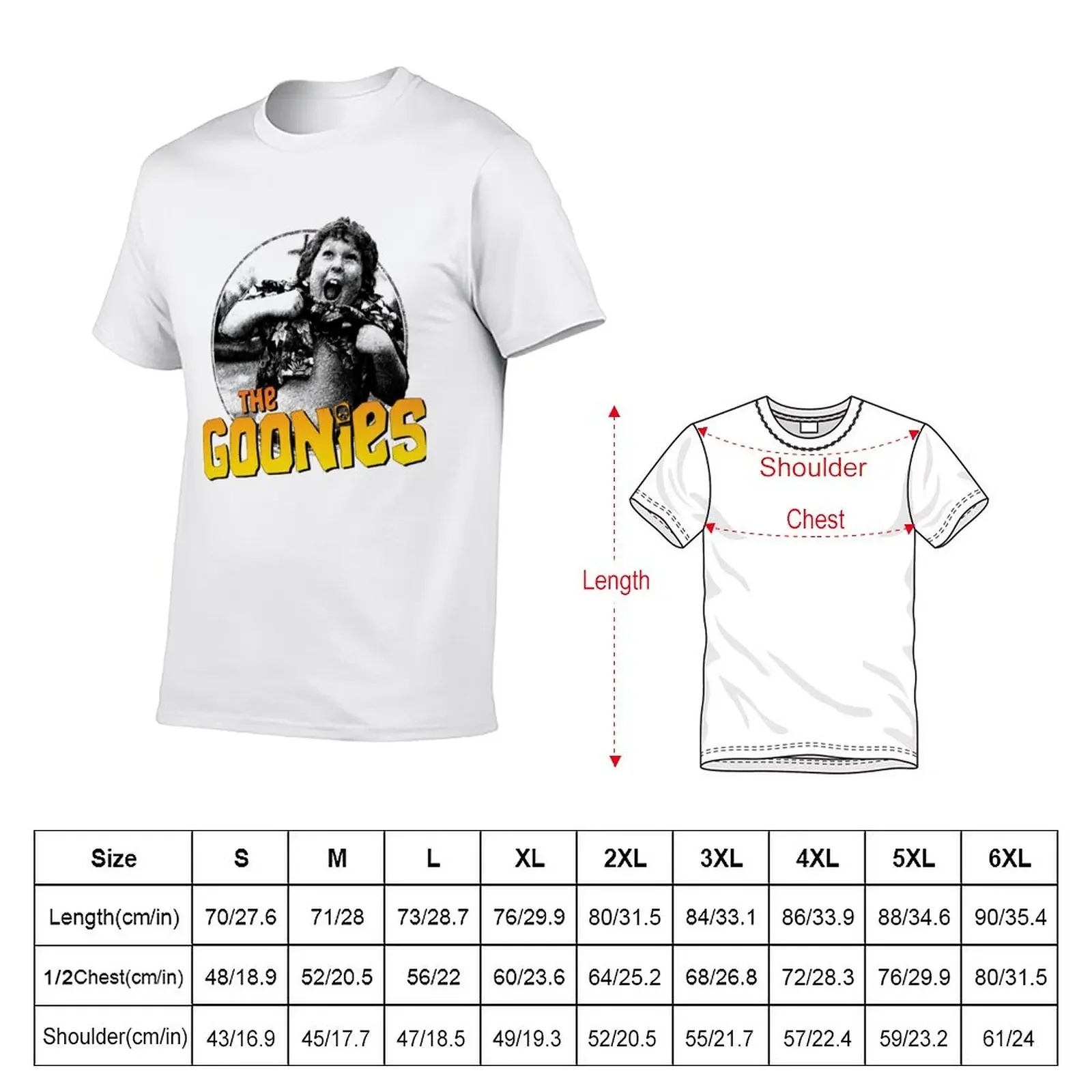 Chunk The Goonies Funny Boy Logo T-Shirt plain anime aesthetic clothes t shirts for men pack