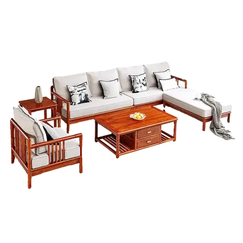 Mahogany new Chinese concubine sofa hedgehog red sandalwood modern simple small apartment solid wood