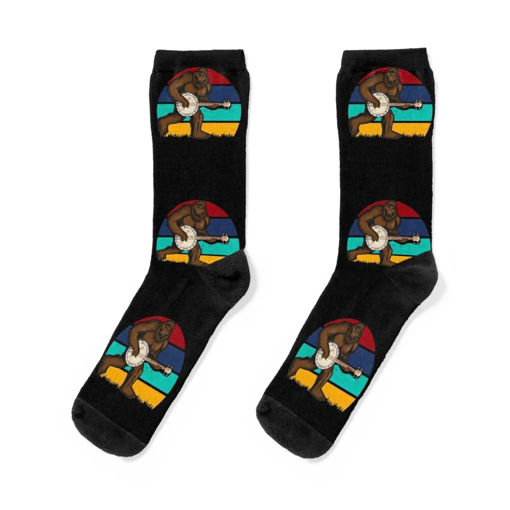 

Banjo Bigfoot Sasquatch Yeti Socks cotton designer basketball Socks Women's Men's