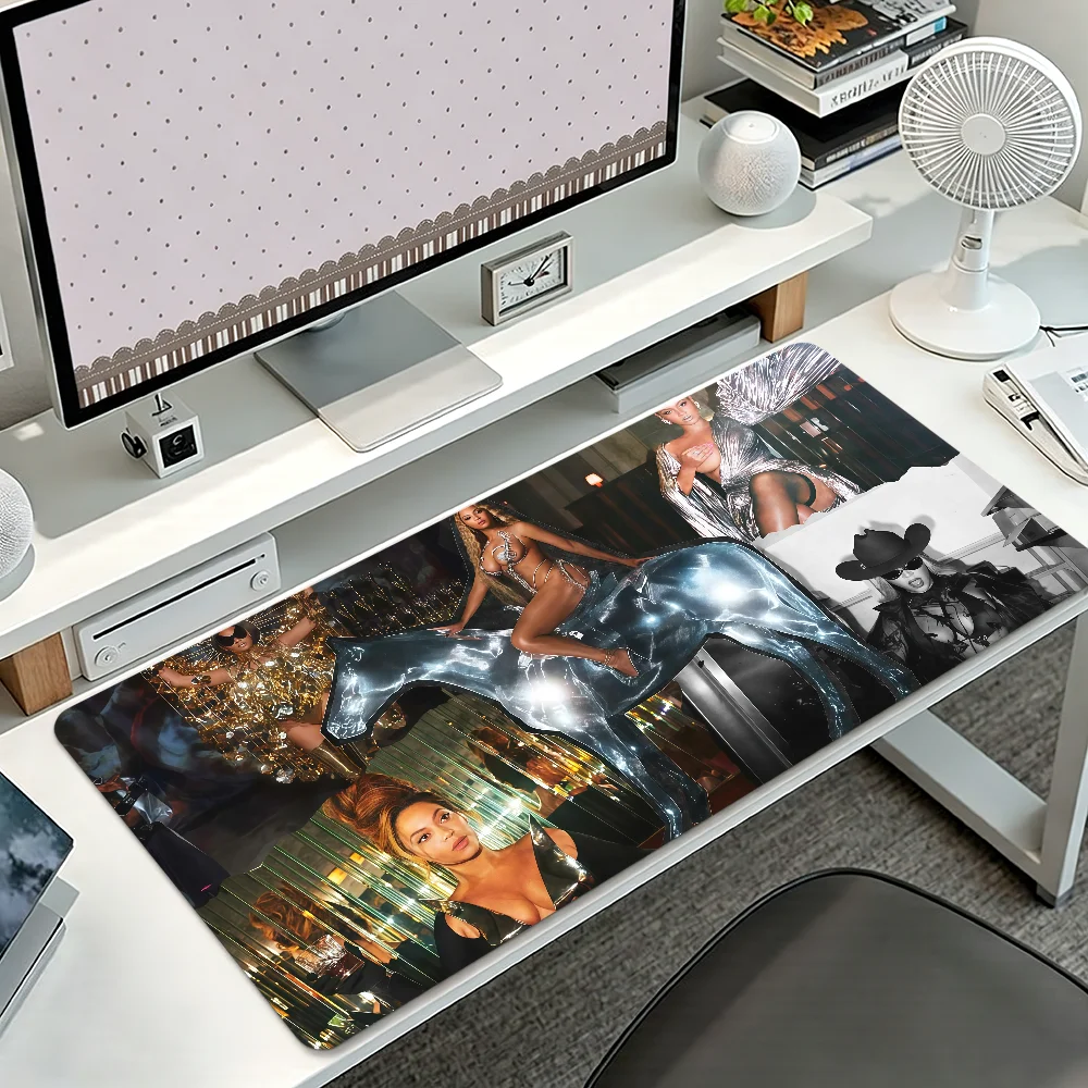 B-Beyonce Singer Mouse Pad Non-slip Thickened MousePad Student Gaming Cushion Large Writing Lockedge Office
