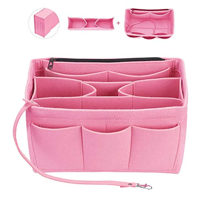 Felt Purse Insert Organizer, Bag in Bag Tote & Handbag Inner Shaper, Makeup Storage For Speedy 25 30 35 organizador de bolsos