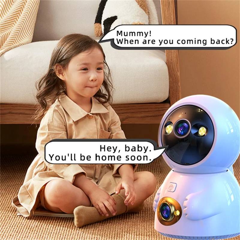 

HD 5MP Smart Mini 2.4G&5G WiFi IP Camera One-Touch Call Camera Automatic Tracking Indoor Wireless Security Home CCTV Baby Monito