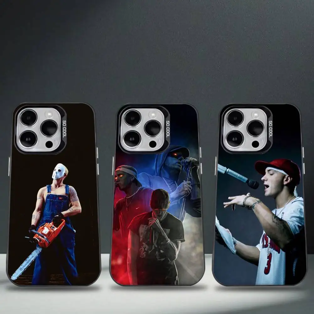

Singer Eminem Rap Hot Phone Case For iPhone 16,15,14,13,12,11,8,7,Pro,Max,Plus,Mini,XS,SE Anti Fall Black Matte Hard