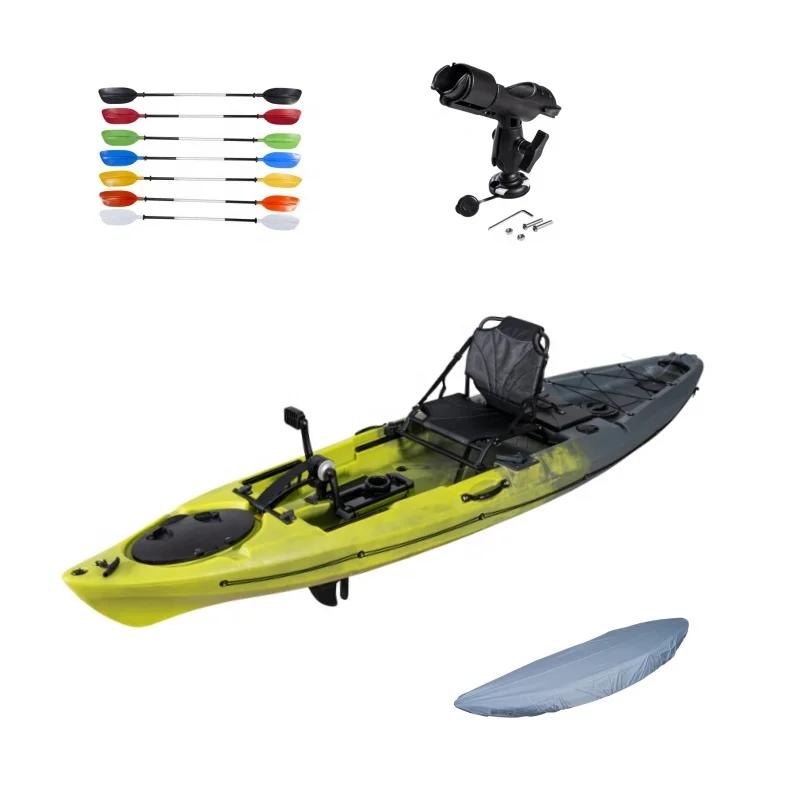 

LSF Classic 3.66Meter 12FT Single Pedal Kayak Plastic Kayak for Sea Activity