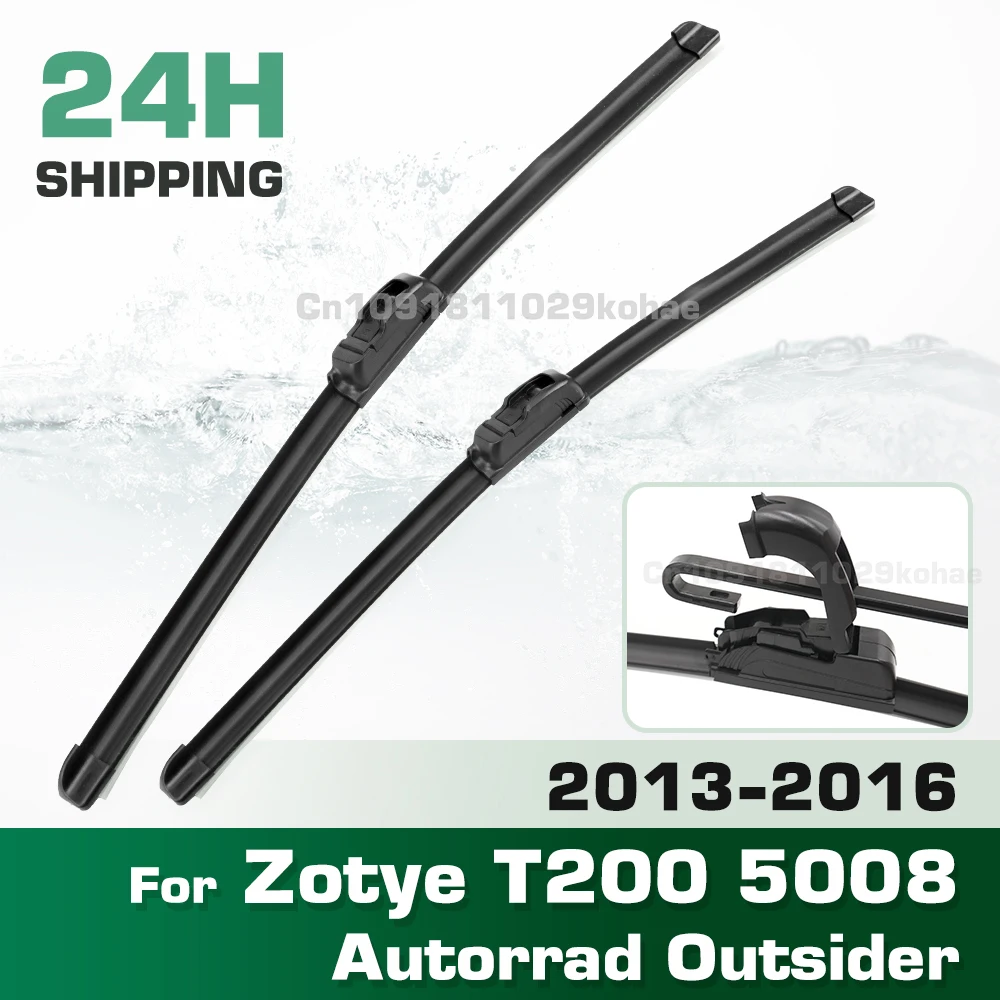 

GREATROAD Wiper LHD&RHD Front Wiper Blades Set For Zotye T200 5008 Autorrad Outsider 2013 - 2016 Windshield Windscreen 20"16"