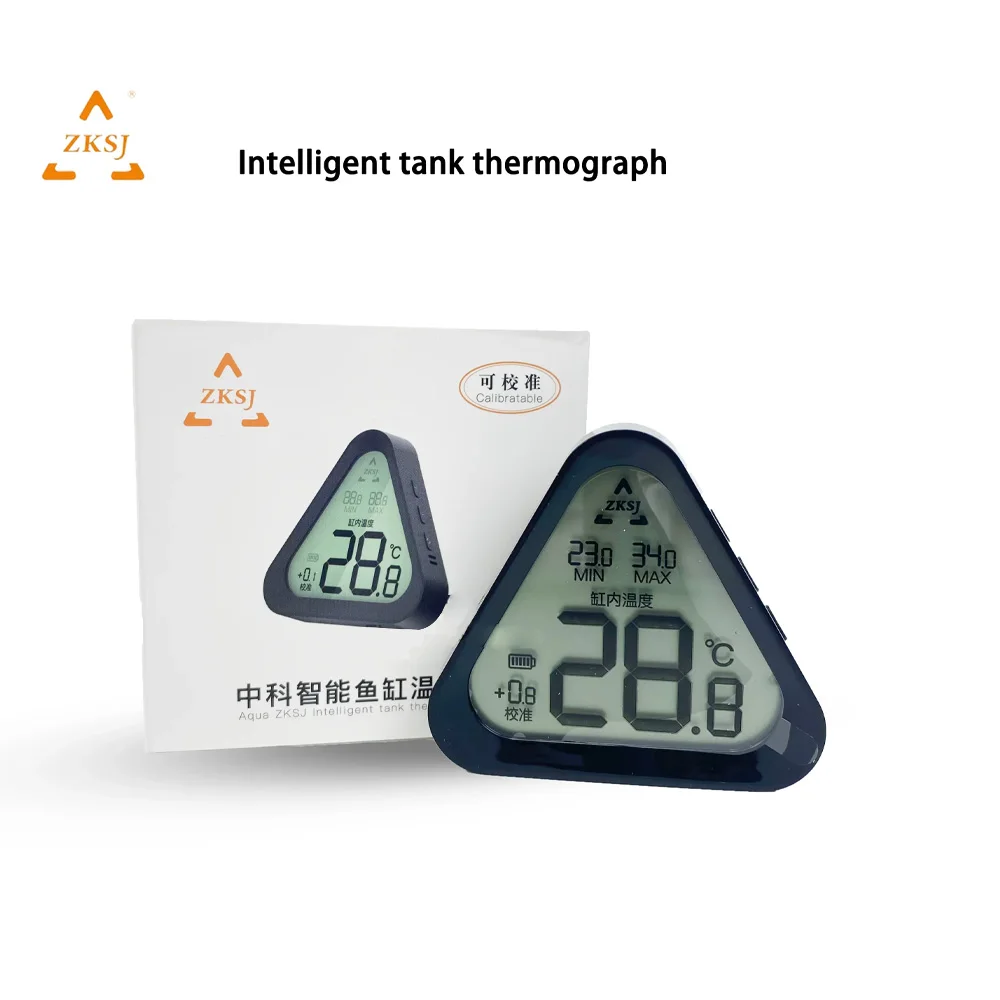 

Электронный термометр Aqua ZKSJ, интеллектуальный термограф для аквариума, умный термометр для аквариума, (калиббл)