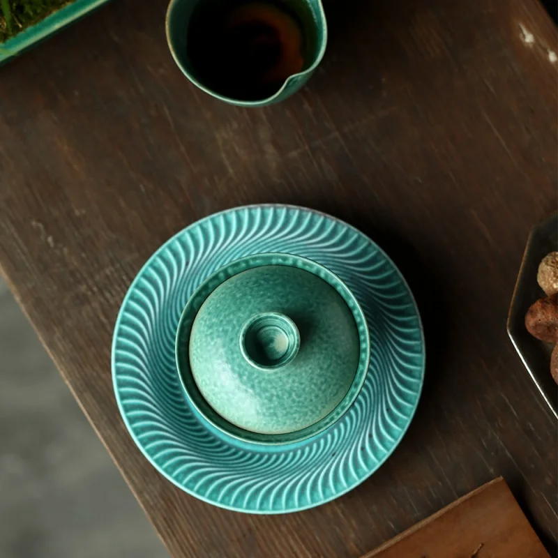 Jingdezhen Stoneware Imitation Firewood Household Snack Dish Organizer Refreshments Accessories Dried Fruit Tray Pot Tray Tea Ta