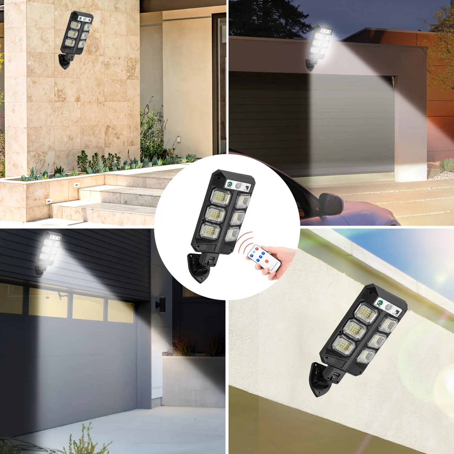 5000000LM Outdoor Solar Lights with Remote Control Motion Sensor Flood Wall Lamp 2500W LED IPX65 Waterproof Solar Powered Lights