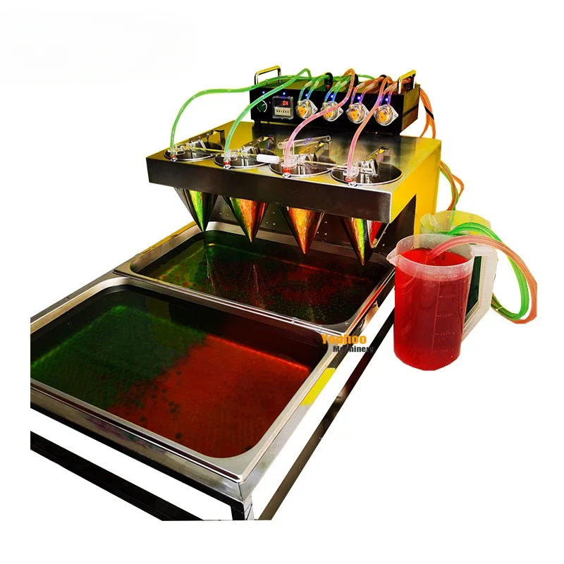 

4-головочная машина для производства икры и жемчуга Boba Popping Boba Machinery Maquina De Hacer Tapioca Popping Boba