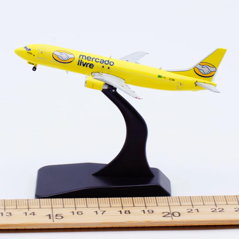 XX4903 Alloy Collectible Plane Gift JC Wings 1:400 Mercado Livre Boeing B737-400 Diecast Aircraft Jet Model PR-SDM With Stand