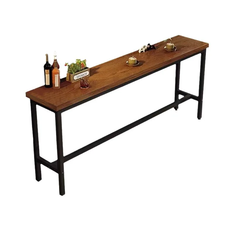 

Bar table narrow household high table against the wall simple strip combination