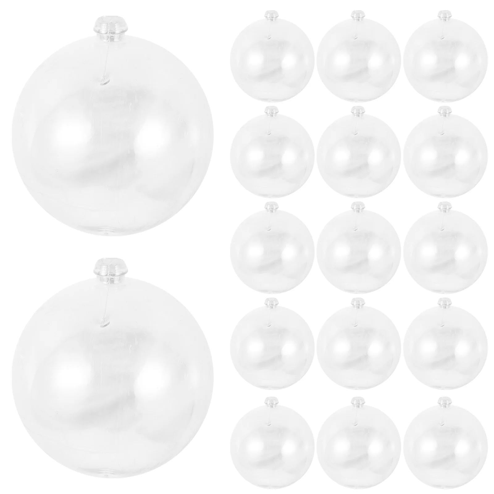 

25 Pcs Christmas Decoration Balls Clear Crystal naments 6CM Plastic Xmas Tree Hanging Balls Festive Party DIY Accessories