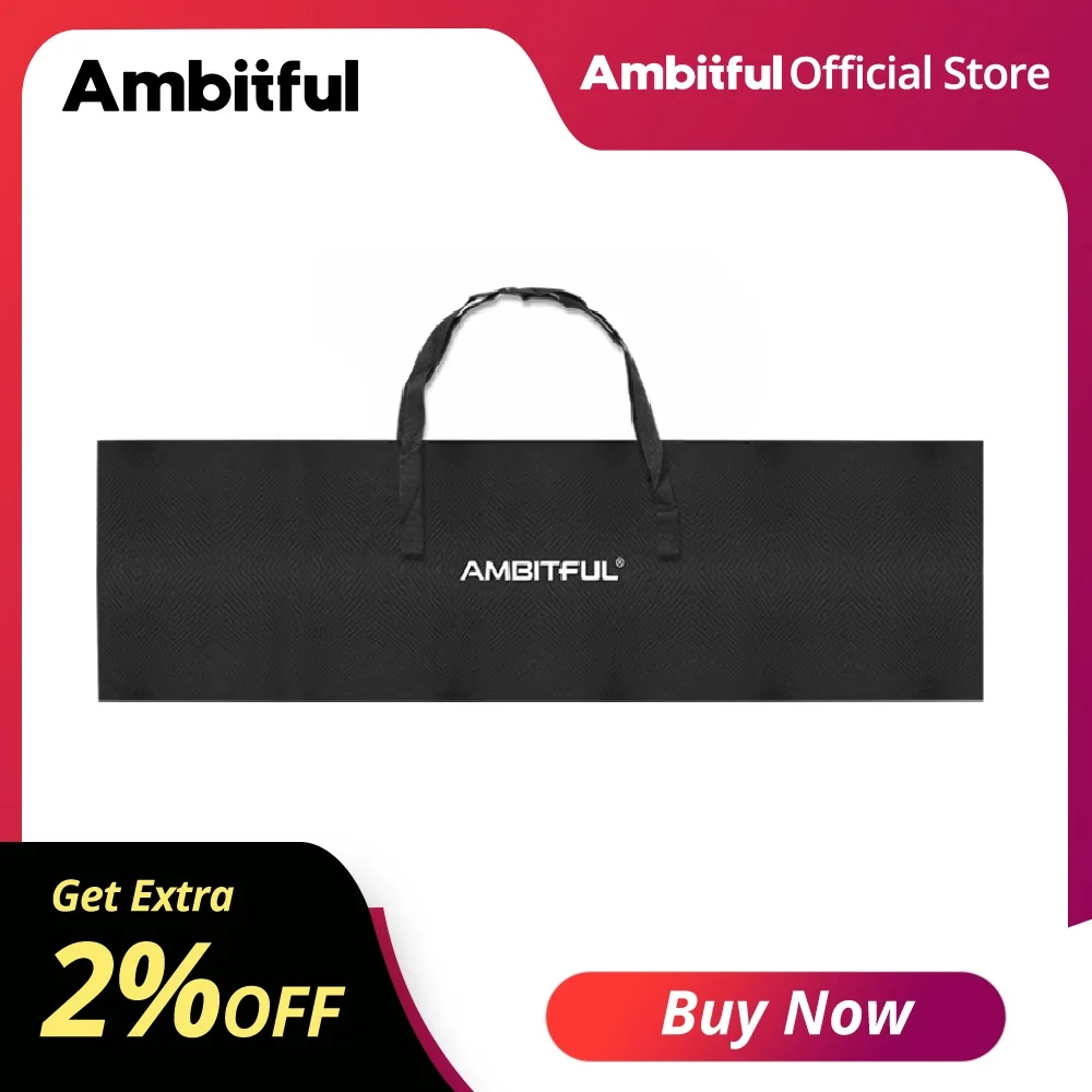 Sac de transport Ambitful 133CM pour support d'éclairage, toile de fond et panneau de signalisation – Sac de rangement pour photographie