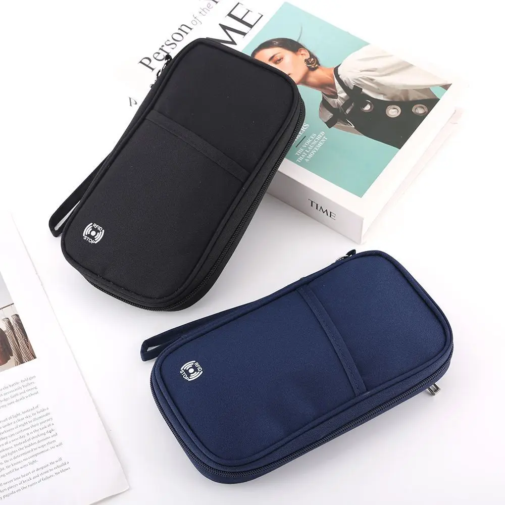Homefish Family RFID Blocking Passport Holder Wallet Travel Document Organizer Credit Card Case Travel Essentials for Men Women