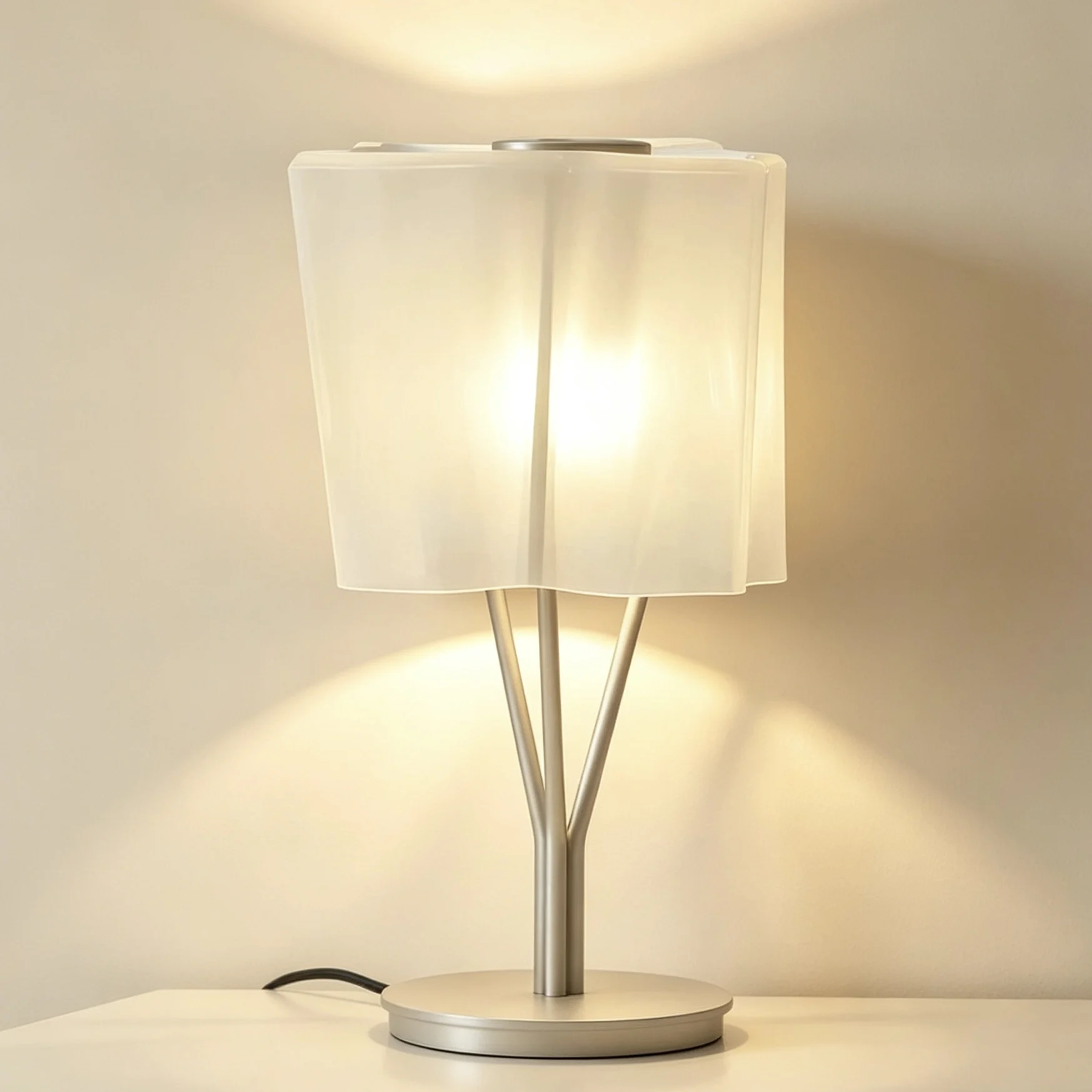 Nordic Cloud Table Lamp Vintage Glass Shade Desk Light for Living Room Bedroom Indoor Decor