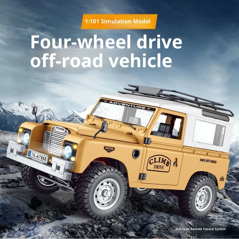 New Arrival 1:10 Full Scale Pickup RC Car Off-Road Defender Full Terrain Simulation Climbing Vehicle Remote Control Toy Cool Toy