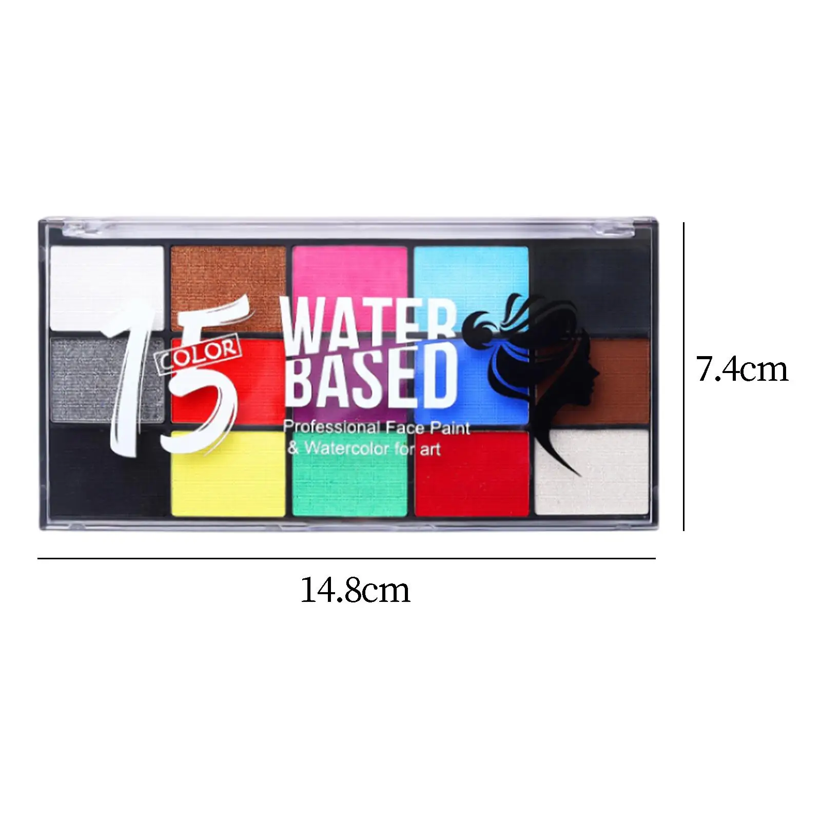 พาเลทสีเพ้นท์หน้าและตัวสำหรับเด็ก สำหรับแต่งตัวในวันฮาโลวีน