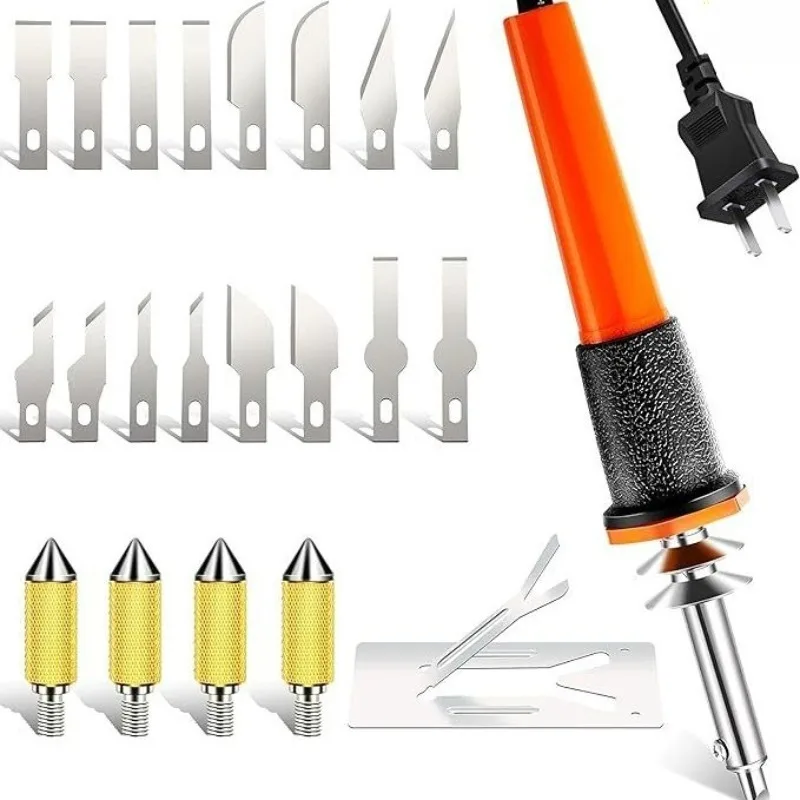 

22-Piece Multi-Functional Electric Hot Knife, Special Tool Kit for Foam Fabric & Sponge Cutting Applications