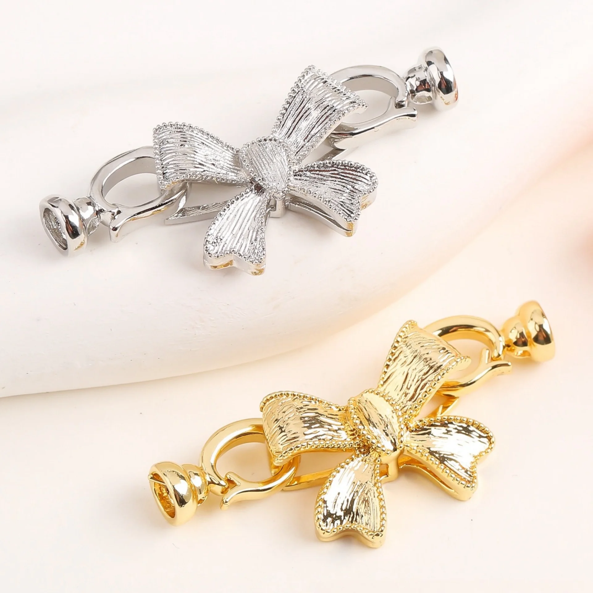 

1 Piece Micro-set Zirconia Butterfly Jewelry Link Clasp DIY Bracelet Necklace Pearl Chain Sweater Chain Accessories Wholesale
