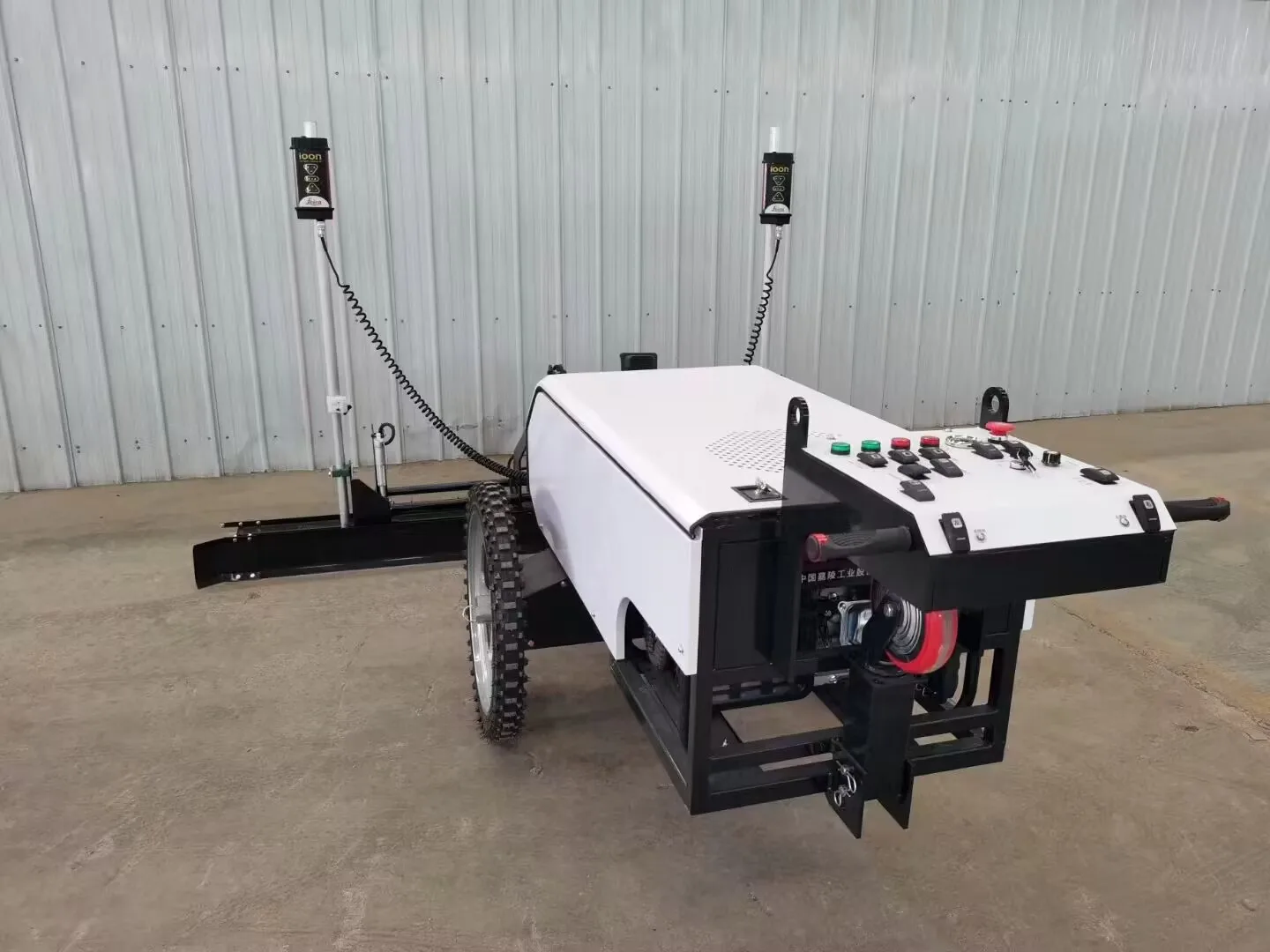 Two-wheel Hand-held Automatic Concrete Finisher Vibratory Floor Paving Road Laser Screed Machine