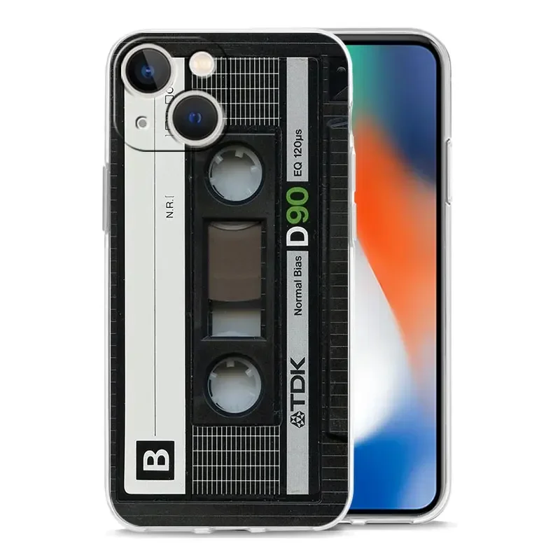 خمر الشريط كاميرا Gameboy جراب هاتف آيفون 16 15 14 13 12 11 برو ماكس ميني SE 7 8 زائد الفاخرة الوفير عدم الانزلاق غطاء Fundas #4