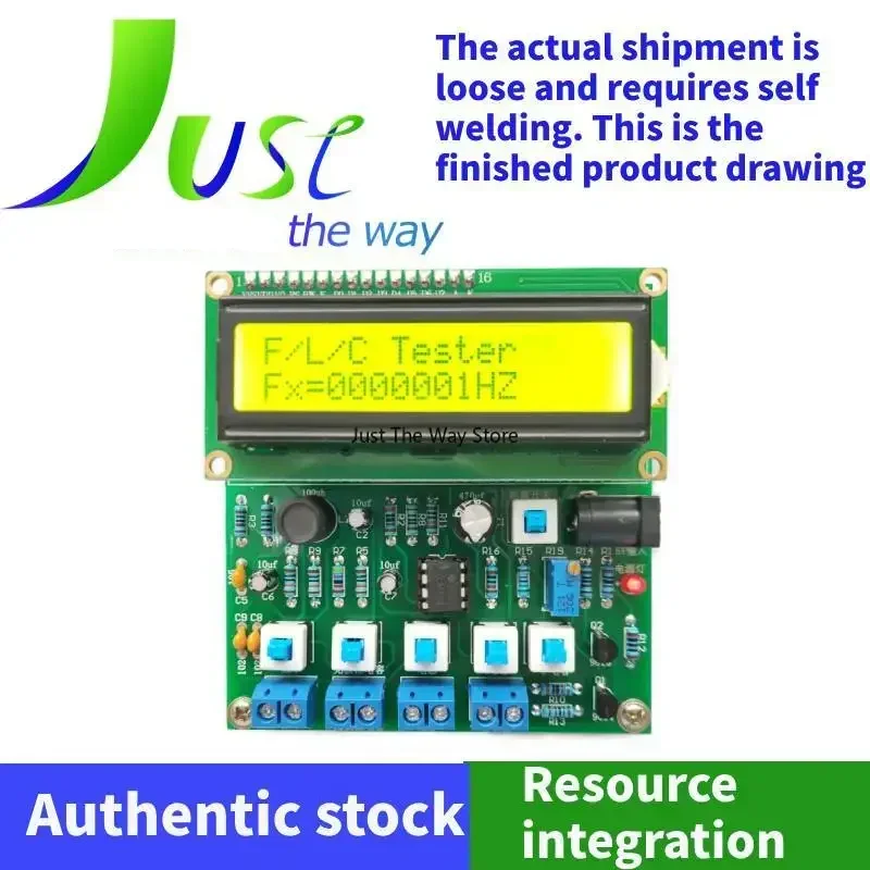 Capacitor Inductance Frequency Measurement Meter Kit with 51 Microcontroller STC89C52 for Electronic Electrical Production Loose