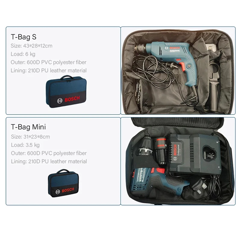 Bosch Bag3 Bag4 Portable Toolkit Multifunctional Maintenance Canvas Large Thickened Tool Bag Durable Portable Electrician