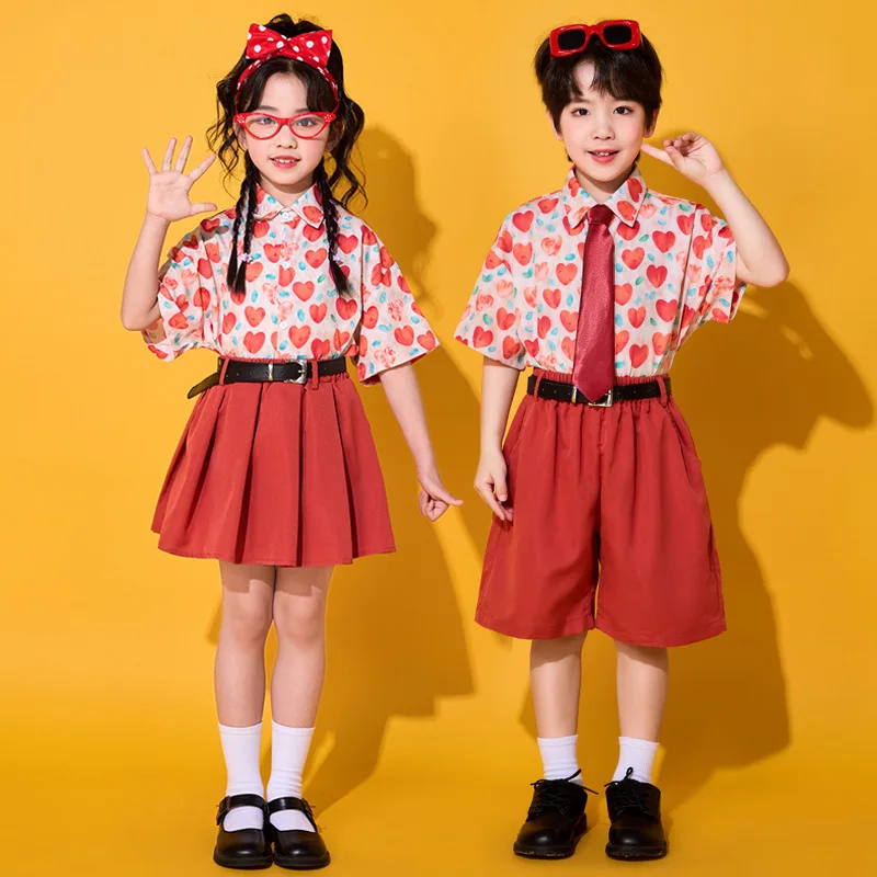 Girls K-pop Cool Graffiti Hooded Vest Street Dance Cargo Pants Boys Hip Hop Top Costume Kids Teens Streetwear Child Clothes Sets