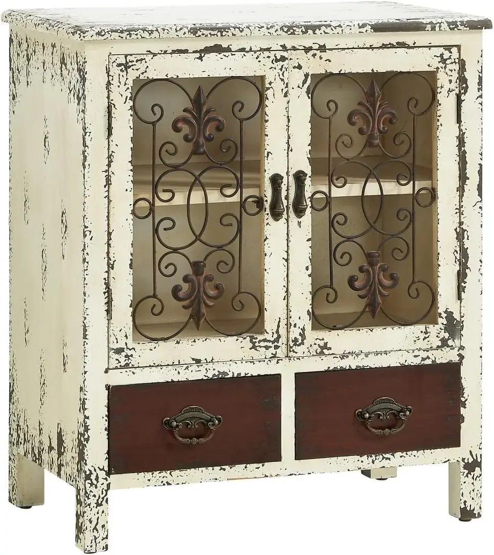 Console 2-Drawer do pacote 2-Door, 2-Drawer, branco, 30 "L x 13,75" W x 25,5 "H, 990-332