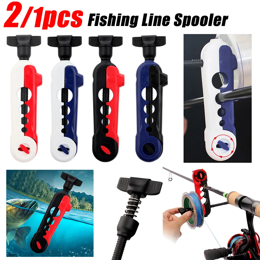 1/2pcs Portable Fishing Line Winder Reel Line Spooler Machine Spinning Baitcasting Reel Spooling Carp Fishing Equipment