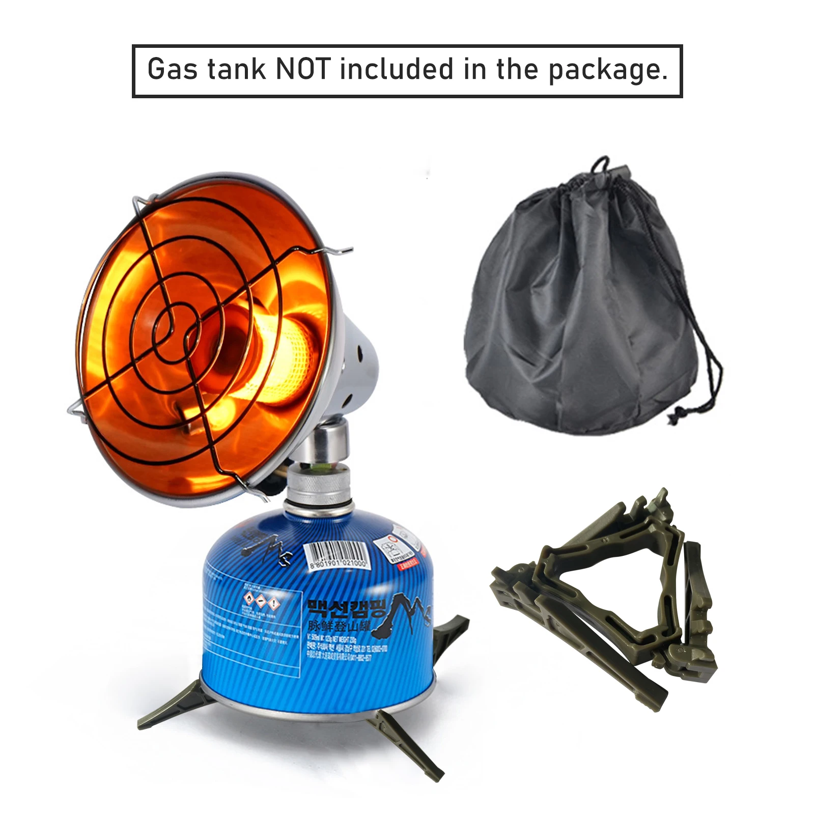 Tomshoo في الهواء الطلق سخان الغاز المحمولة الفولاذ المقاوم للصدأ خيمة دفئا لشتاء الدفء الظهر نزهة المشي لمسافات طويلة السفر شواء #1