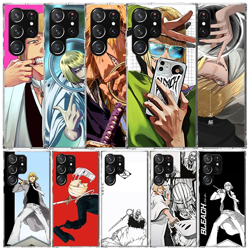 Bleach Shinji Hirako Soft Cover for Samsung Galaxy S25 Edge S26 S24 S23 Ultra Phone Case S22 S21 Plus S20 FE Print Pattern Shell