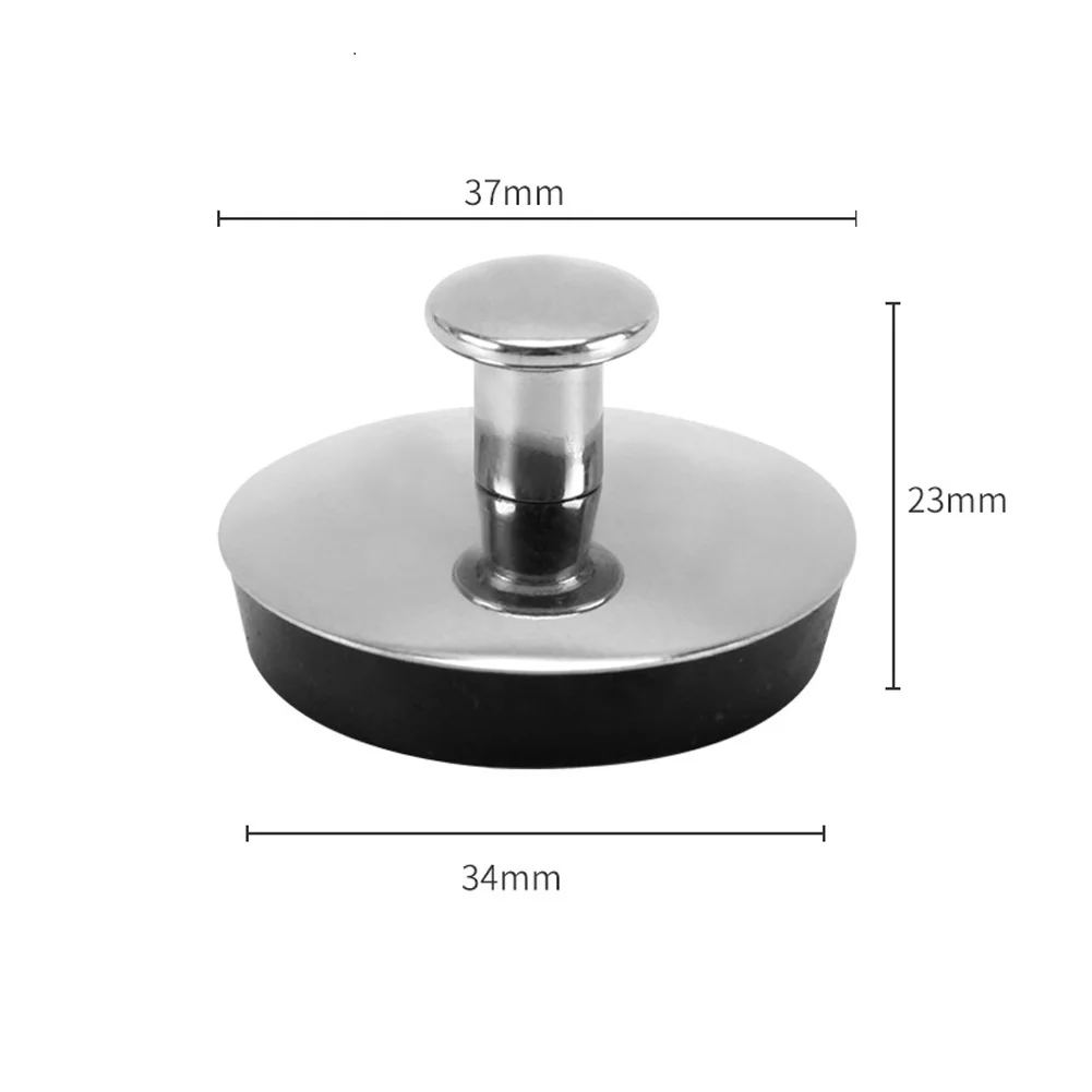 1pc Universal Bathroom Washbasin Stainless Steel Sink Plug Bathtub Drain Stopper For 33-35mm 43-44mm 54-55mm Sink Plugs