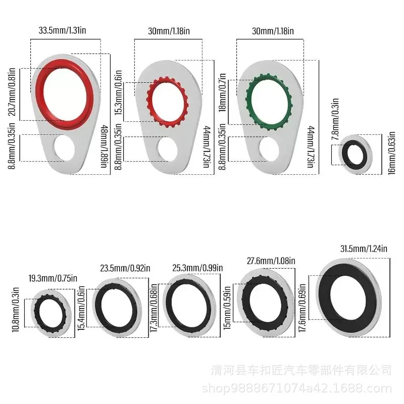 

60PCS AC Compressor Gasket Seal Kit High Temperature Resistant Suitable for Buick Carbon Steel and Nitrile Rubber