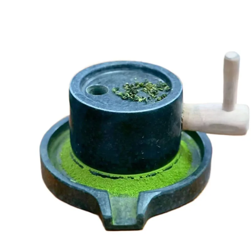 For Order Tea Matcha Stone Mill Kindergarten Early Education Household Handmade Teaching Bluestone Small Stone Mill Winery