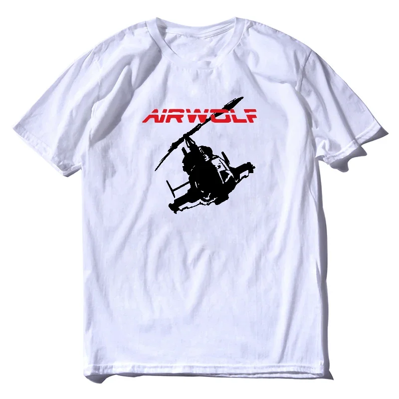 

Airwolf Helicopter Retro Classic 80S Tv Show Mens Pilot Fashion Tee Top Colorful Tee Shirt graphic t shirts tshirt harajuku