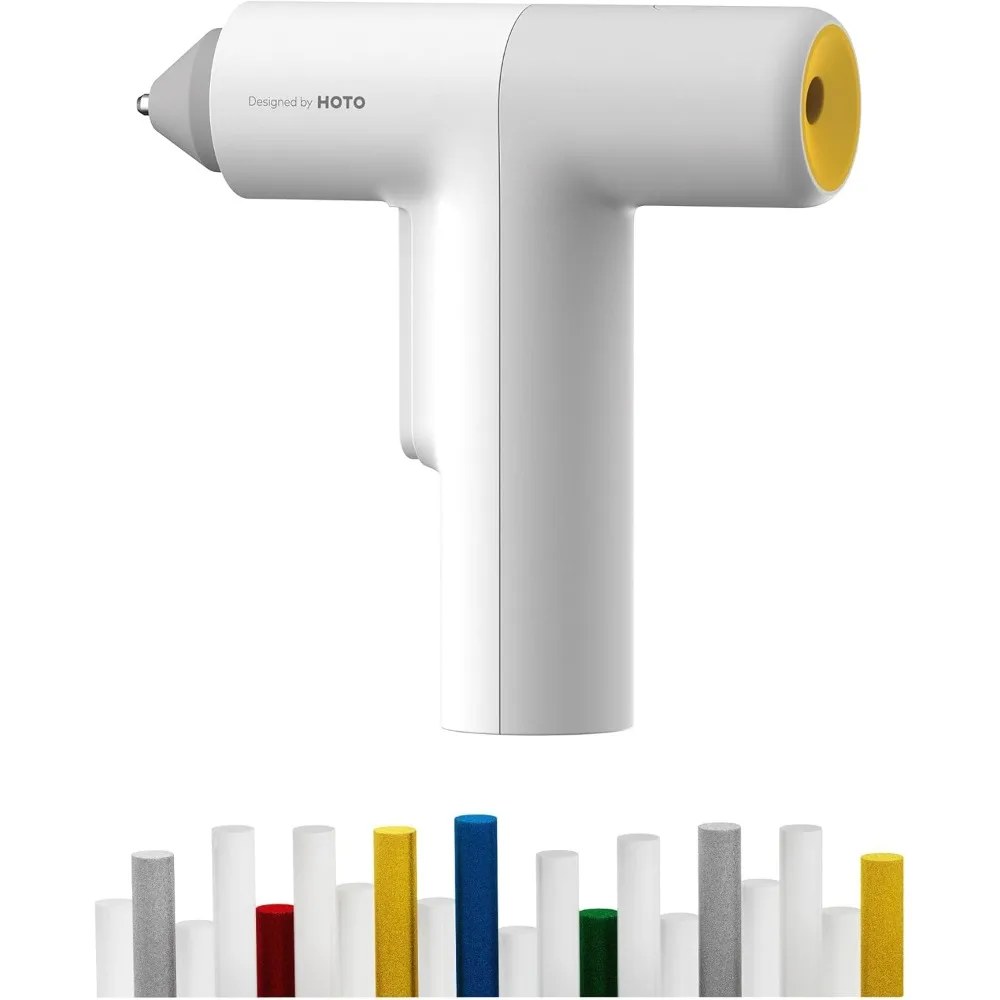 

Беспроводной клеевой пистолет с автоматическим дозированием и 40 клеевыми палочками, быстрый нагрев 30 с, беспроводной/проводной для ремонта поделок своими руками