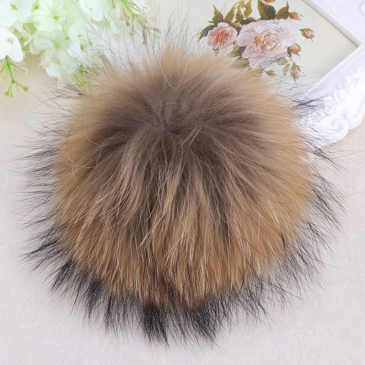 

Faux Pompoms for Hats Scarves Bags Crafts Accessories Soft Comfortable No Cruelty Fade Resistant Shed Resistant